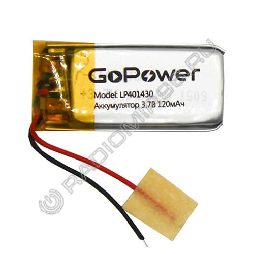 Аккумулятор Li-Pol GoPower LP401430