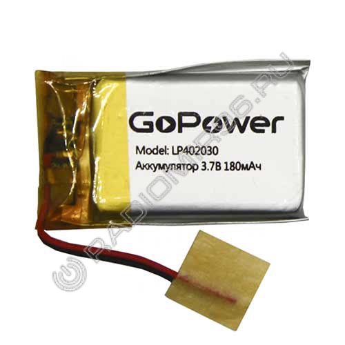 Аккумулятор Li-Pol GoPower LP402030