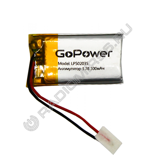 Аккумулятор Li-Pol GoPower LP502035