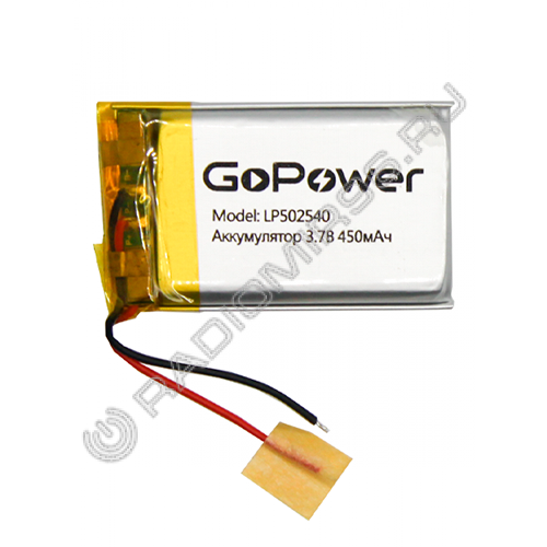 Аккумулятор Li-Pol GoPower LP502540