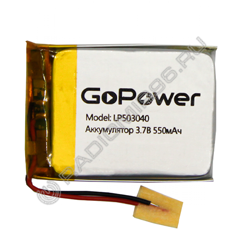 Аккумулятор Li-Pol GoPower LP503040