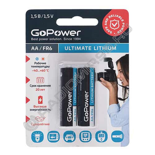 Батарейка GoPower FR6