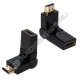 Переходник гн. HDMI - шт. HDMI вращающийся 180