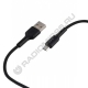 Кабель USB шт. A - шт. micro USB 1м GoPower GP21M 2.4A СИЛИКОН ЧЁРНЫЙ