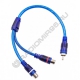 Переходник шт. RCA - гн. 2 RCA 20см (29-018)