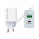 Зарядное устройство сетевое GoPower GPQC08 1USB + TYPE-C 20W 3.0 БЕЛЫЙ