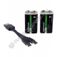 Аккумулятор GoPower 6F22 КРОНА 9V 500mAh Li-ion с защитой TYPE-C BOX2 (2 / 10 / 180)