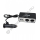 Разветвитель прикуривателя BM003 1A 2 гнезда, 2USB, 0,6м