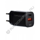 Зарядное устройство сетевое GoPower GPQC09 1USB + TYPE-C 35W 3.0 ЧЁРНЫЙ