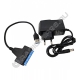Кабель SATA 3 - шт. USB 3.0 2.5/3.5"/ SSD S10 с блоком питания