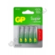 Батарейка GP LR6 SUPER 3+1 ( 4/40/320 ) блистер