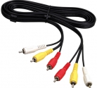 Шнур шт. 3RCA - шт. 3RCA 1,2м ДЖЕТТ