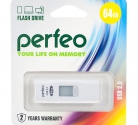 USB2.0 флеш-накопитель PERFEO 64GB S02 White