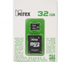 Карта памяти microSDHC MIREX 32GB с адаптером (class 10)