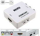 Конвертер HDMI2AV гн. HDMI -3гн. RCA + mini USB HW-2101  1080P NTSC/PAL