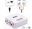 Конвертер AV2HDMI 3гн. RCA - гн. HDMI + mini USB HW-2105  1080P NTSC/PAL