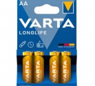 Батарейка VARTA LONGLIFE LR6 (4/72) АЛКАЛИНОВАЯ