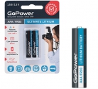 Батарейка GoPower FR03 LITHIUM 1.5V BL2 (2/20/200)