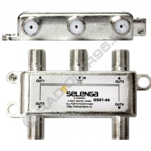 Делитель  на 4 ТВ 5-2050 MHz SELENGA