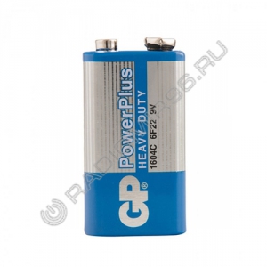 Батарейка GP 6F22  POWER PLUS ( 1/10/500 ) крона
