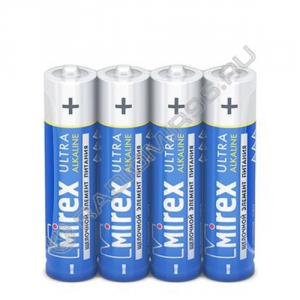 Батарейка MIREX LR03 ( 4/60/1000 ) shrink АЛКАЛИНОВАЯ
