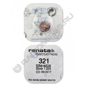 Батарейка RENATA SR321 / SR616SW (1/10/100)