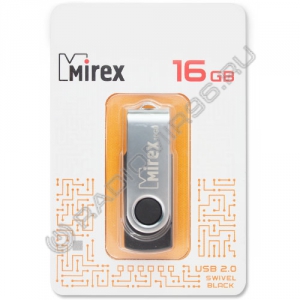 USB флэш-накопитель MIREX 16GB SWIVEL BLACK