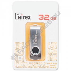 USB флэш-накопитель MIREX 32GB SWIVEL BLACK