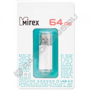 USB флэш-накопитель MIREX 64GB UNIT SILVER