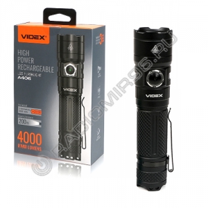 Фонарь VIDEX VLF-A406 ручной аккумуляторный 1*21700