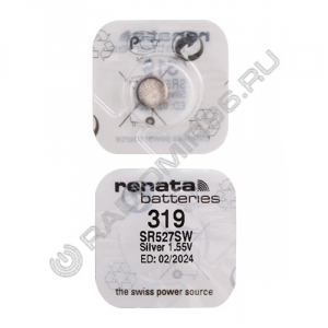Батарейка RENATA SR319 / SR527SW (1/10/100)