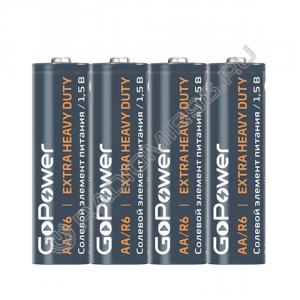 Батарейка GoPower R6 shrink (4/60/1200)