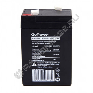 Аккумулятор GoPower LA-645 6V 4.5Ah (1/20)