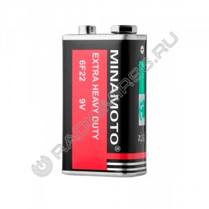 Батарейка MINAMOTO 6F22 shrink СОЛЕВАЯ (1/10)