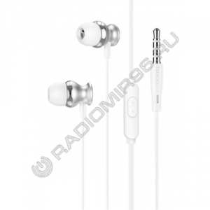 Наушники с микрофоном HOCO M106 серебро