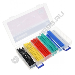Набор термоусадочных трубок 100шт. кейс арт.690-115